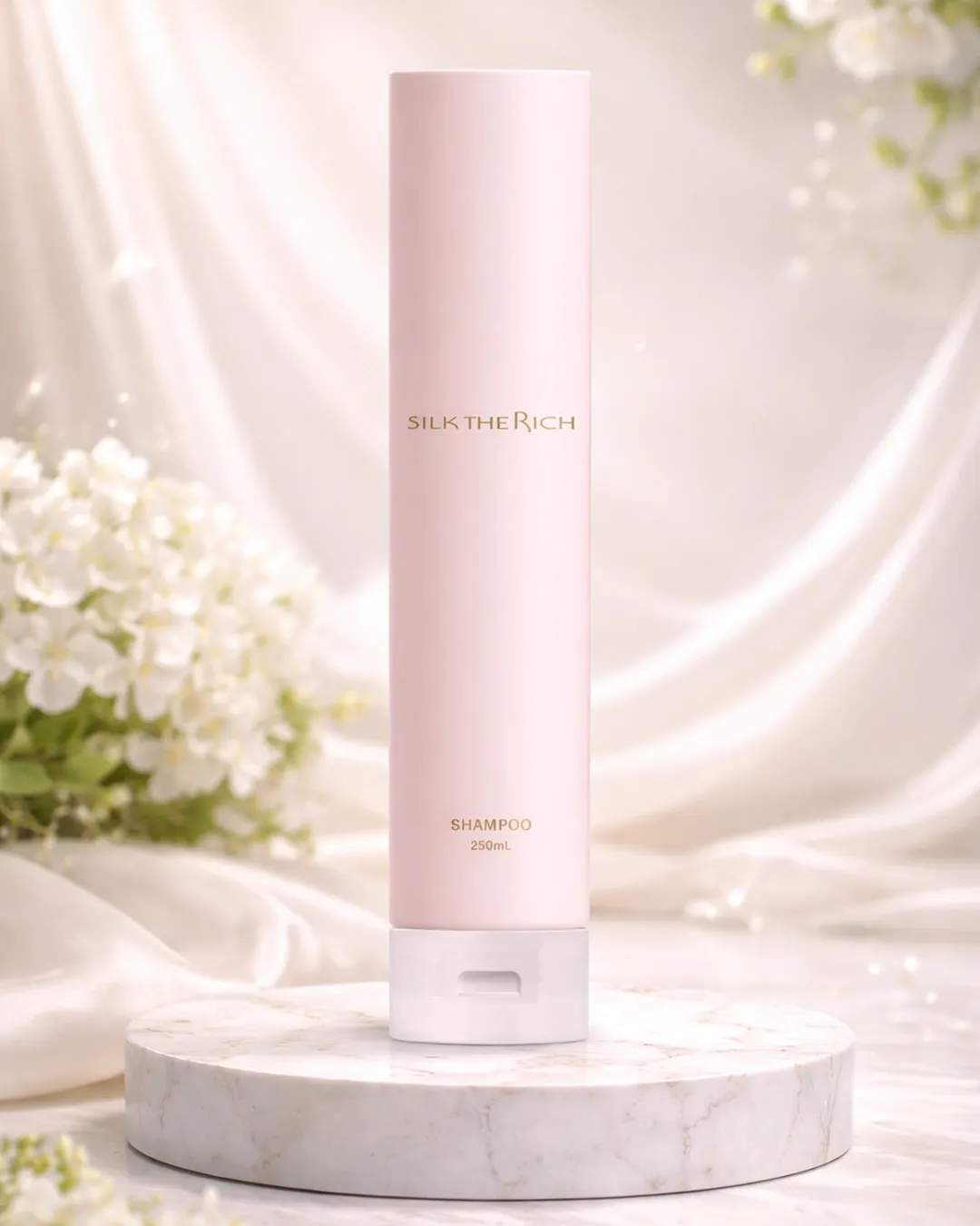 SILK THE RICH pink High Moist Repair Shampoo Repair Damaged Hair