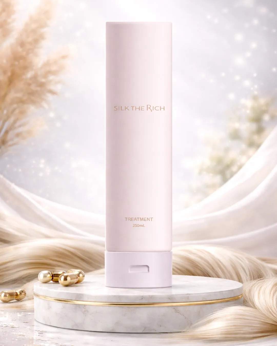 SILK THE RICH pink High Moist Repair Treatment Deep Nourishing 
