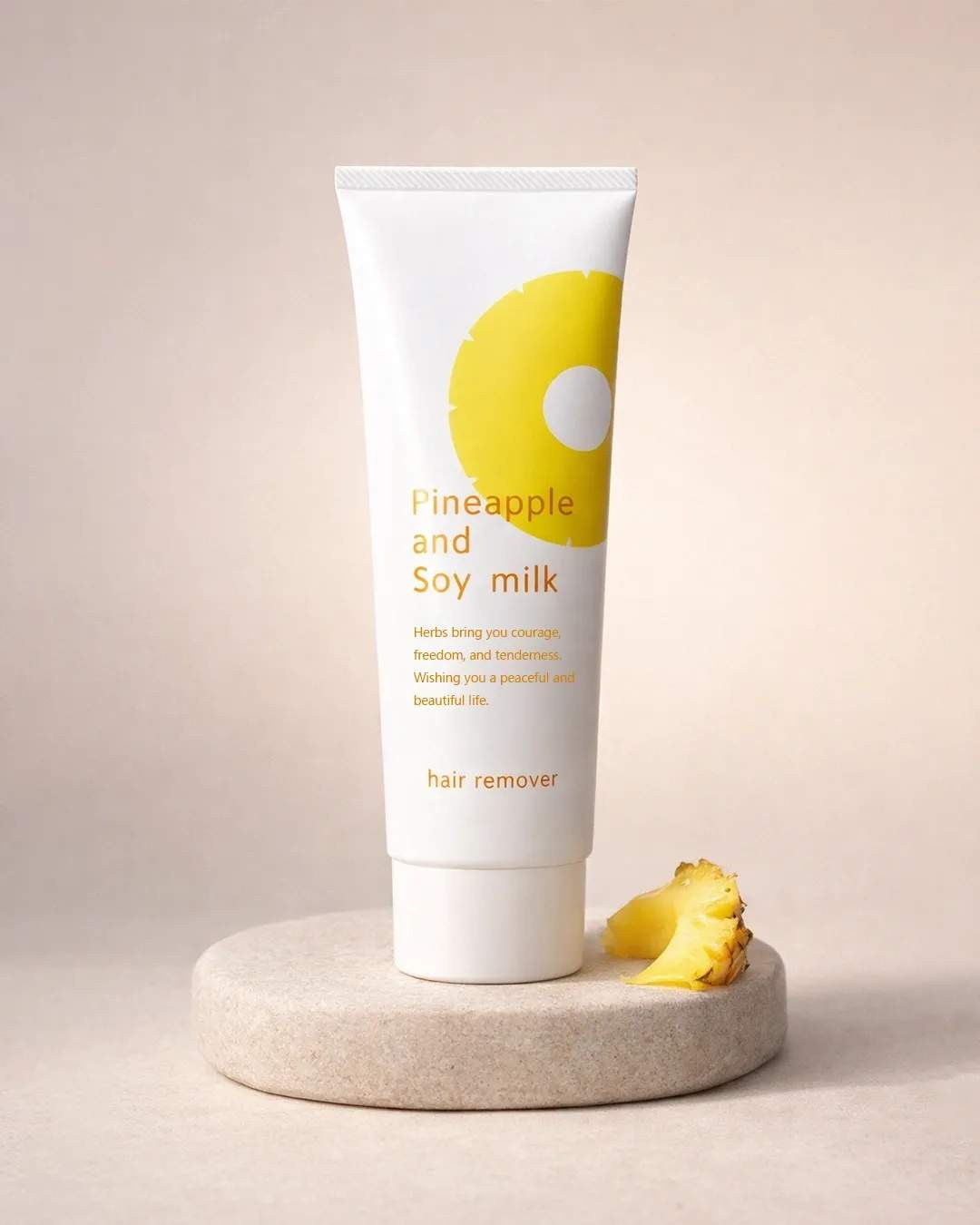 Pineapple & Soy Milk Hair Removal Cream Gentle Skin Brightening 