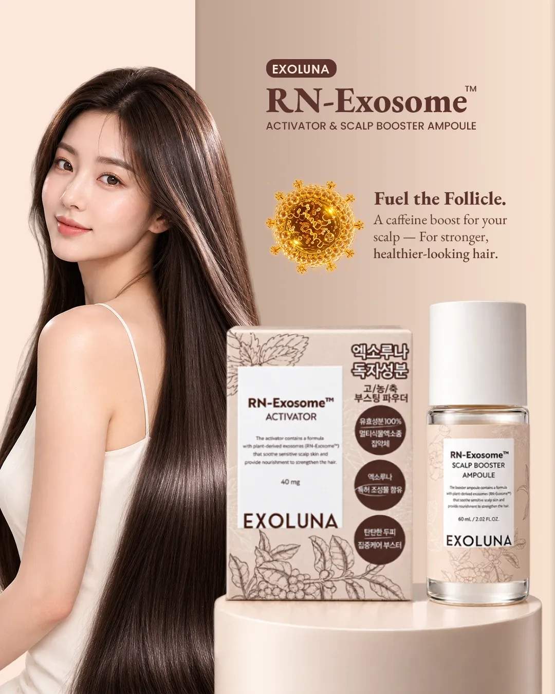 Exosome Hair Treatment Follicle Activation, Hair Growth