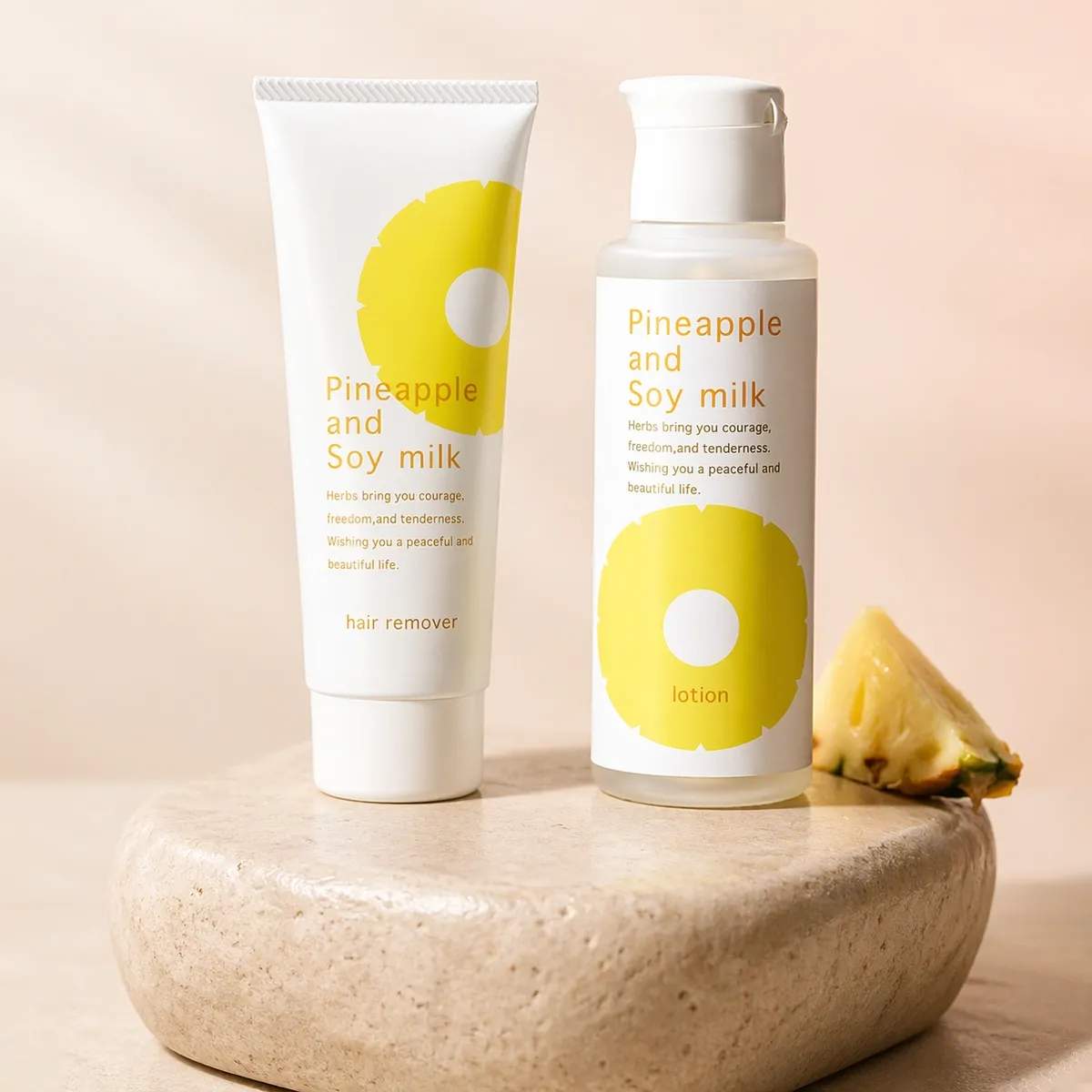 Pineapple  Soy Milk Hair Removal Cream / Lotion package photo