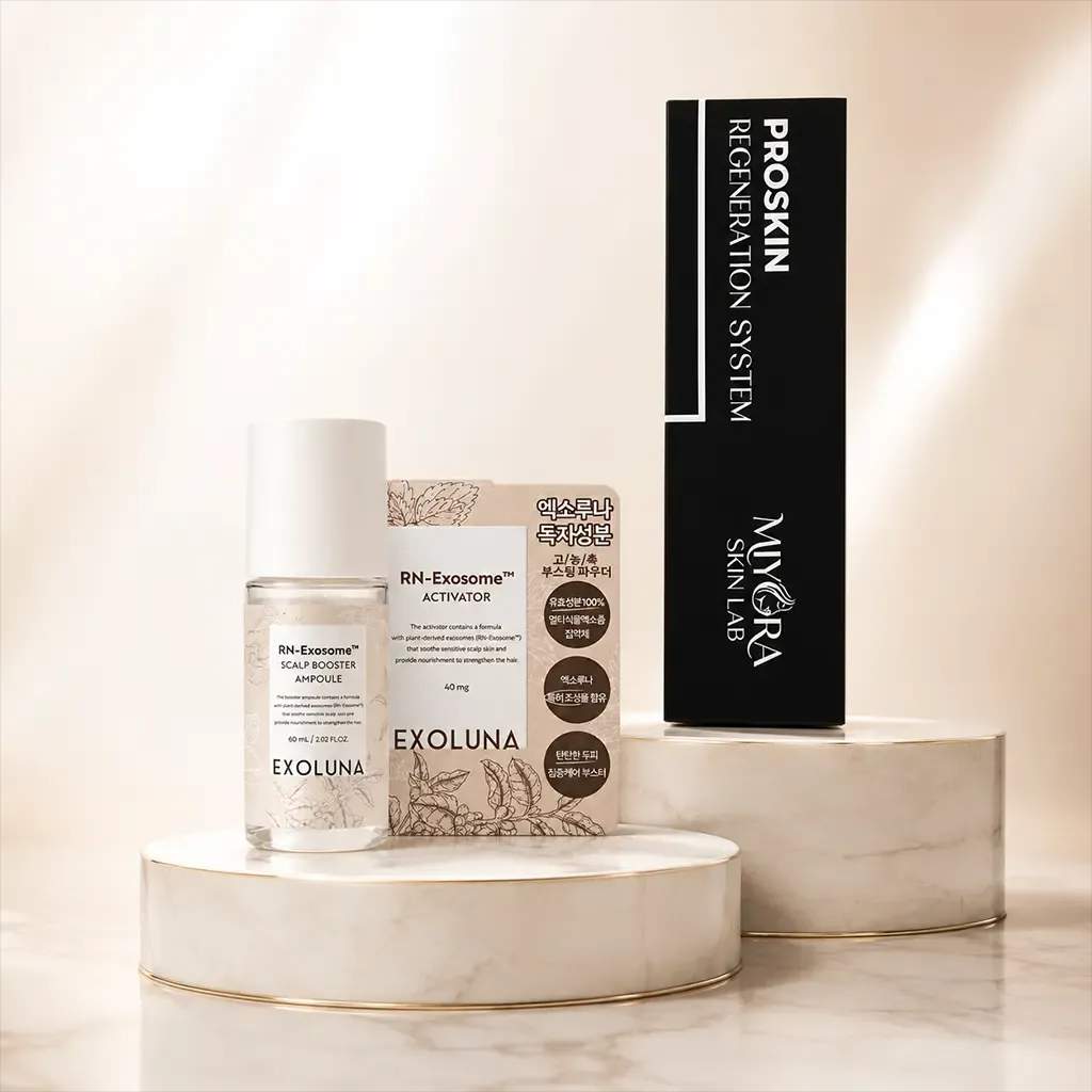 Exosome Scalp Booster Ampoule with Derma Microneedle  package photo